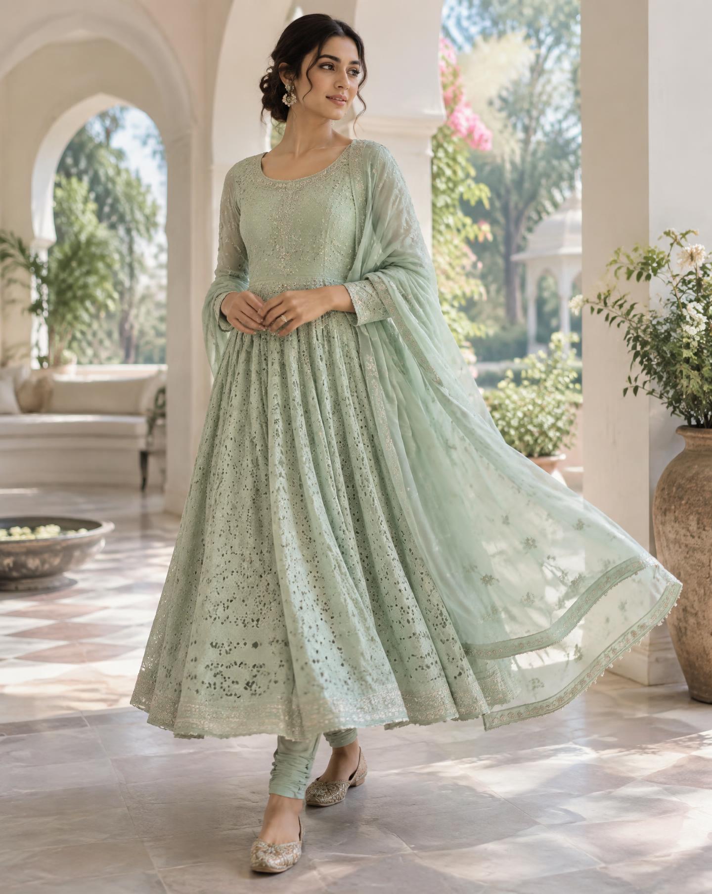 Mint Anarkali