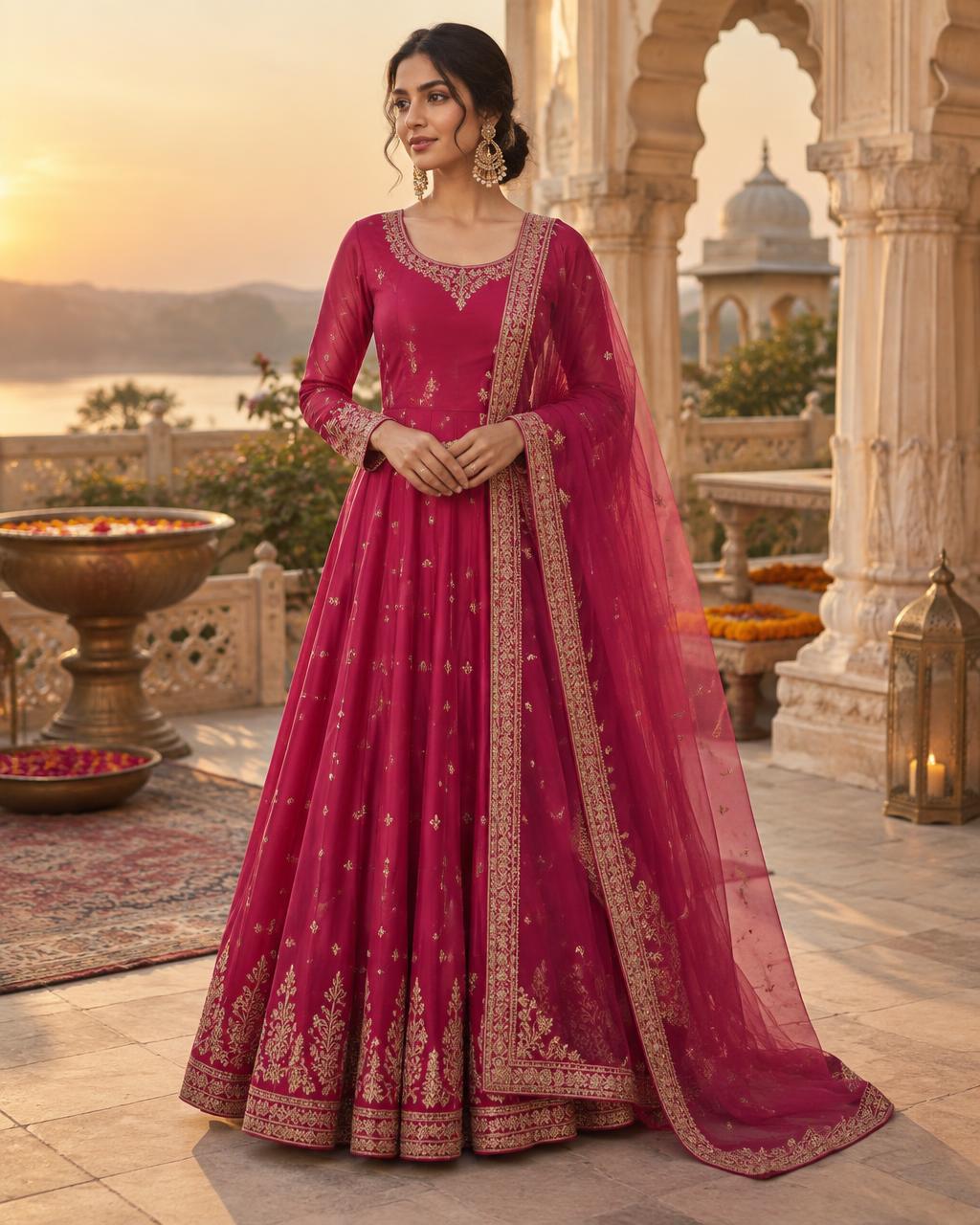 Berry Anarkali