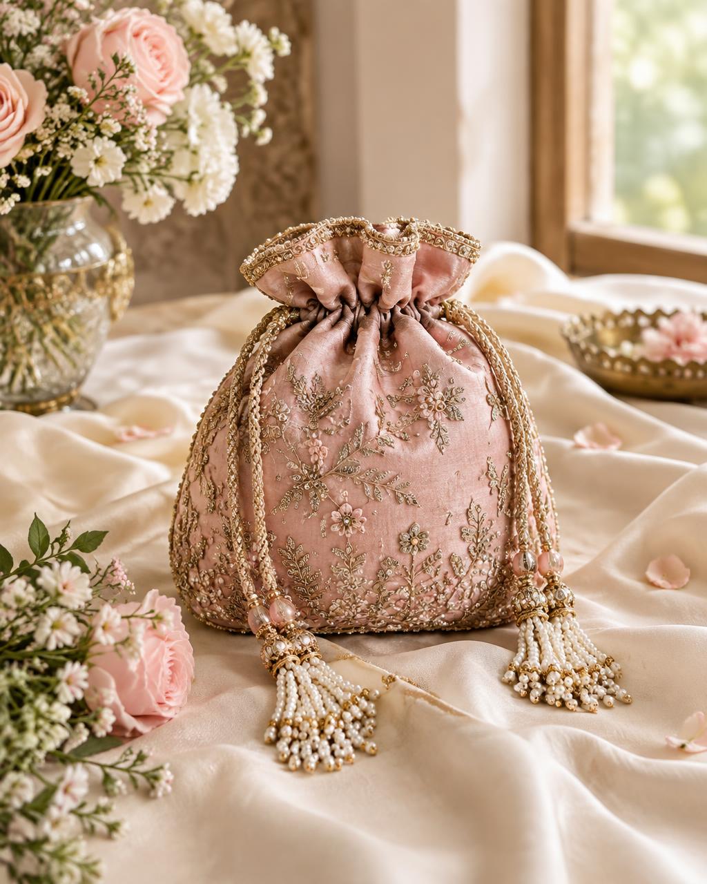 Embroidered Potli